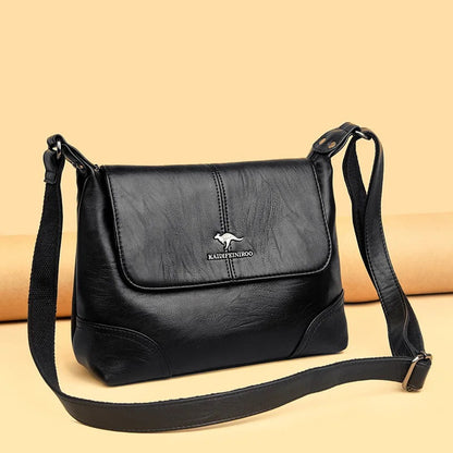 ZYB120 KAIDIFEINIROO - Timeless Leather Shoulder Bag with Elegant Buckle Detail