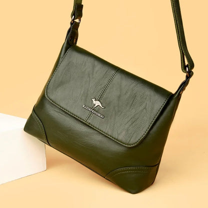 ZYB120 KAIDIFEINIROO - Timeless Leather Shoulder Bag with Elegant Buckle Detail