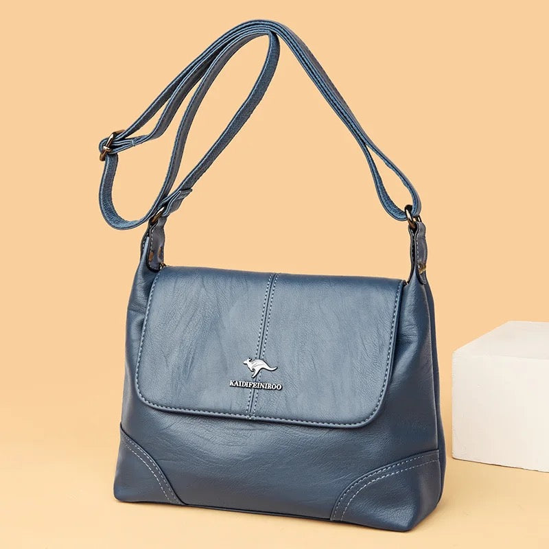 ZYB120 KAIDIFEINIROO - Timeless Leather Shoulder Bag with Elegant Buckle Detail
