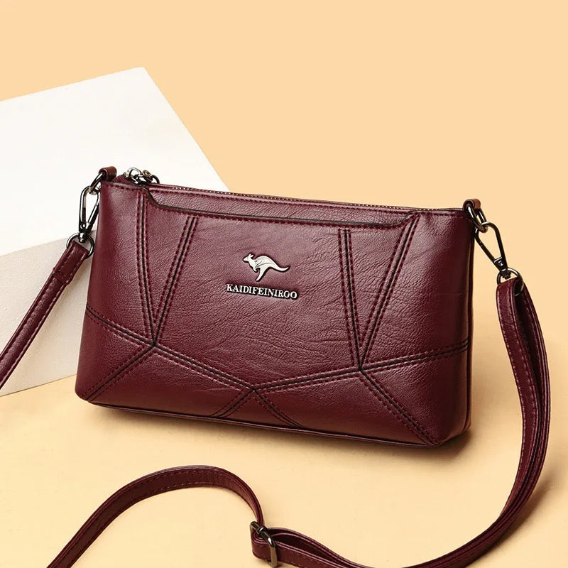 ZYB121 KAIDIFEINIROO - Exquisite Embroidered Leather Shoulder Bag