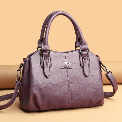 ZYB123 KAIDIFEINIROO - Elegant Leather Shoulder Bag with Multiple Compartments