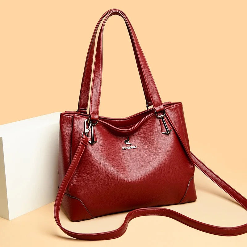 ZYB132 Timeless Elegance - Genuine Leather Shoulder Bag