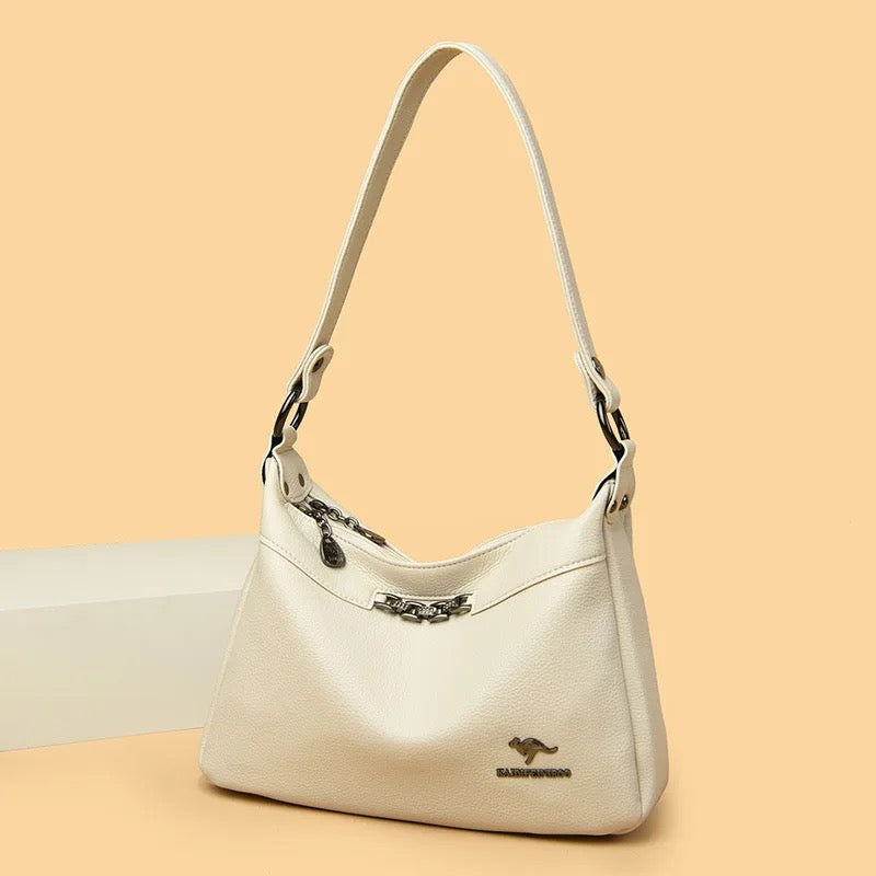 ZYB129 Elegant Leather Shoulder Bag - Timeless Style and Functionality