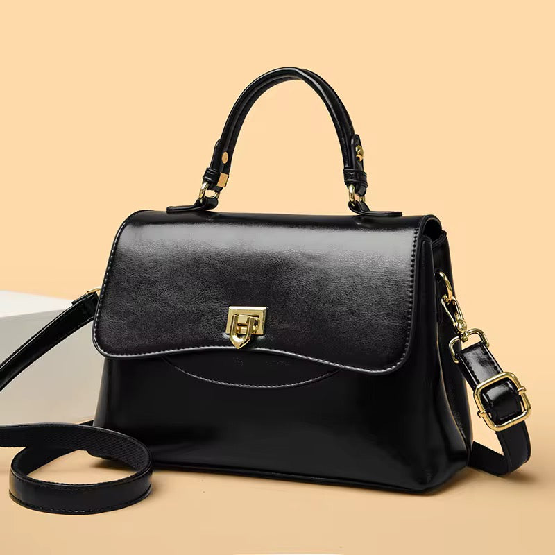ZYB200 Elegant Flap Closure Handbag - Versatile Style
