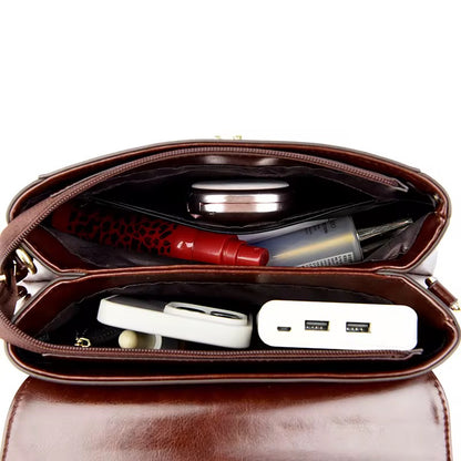 ZYB200 Elegant Flap Closure Handbag - Versatile Style