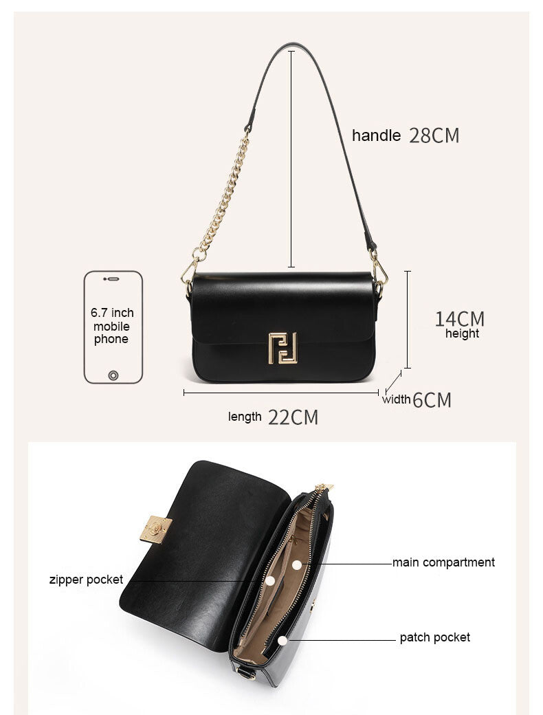 ZYB202  Chic & Structured Handbag - Modern Elegance