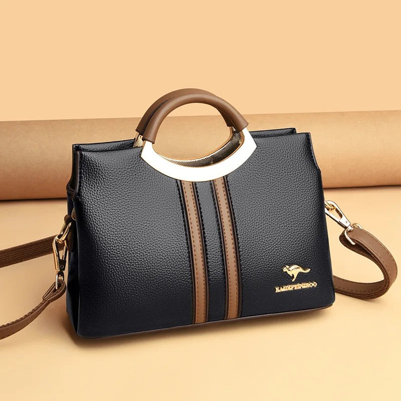 ZYB145 Pop of Color: Contrast Crossbody Bag