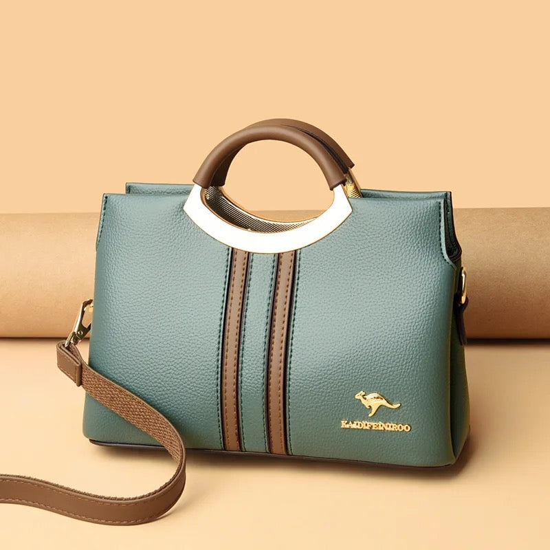 ZYB145 Pop of Color: Contrast Crossbody Bag