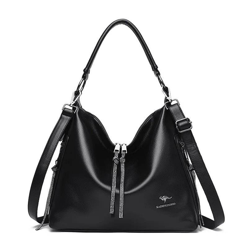ZYB156 Timeless Elegance: The Leather Handbag