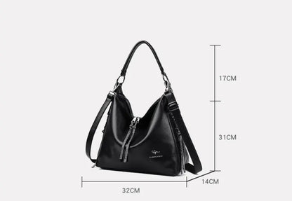ZYB156 Timeless Elegance: The Leather Handbag