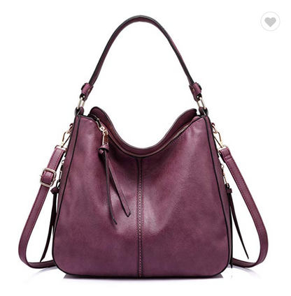 ZYB014 Hobo bag Bucket Purse Faux Leather