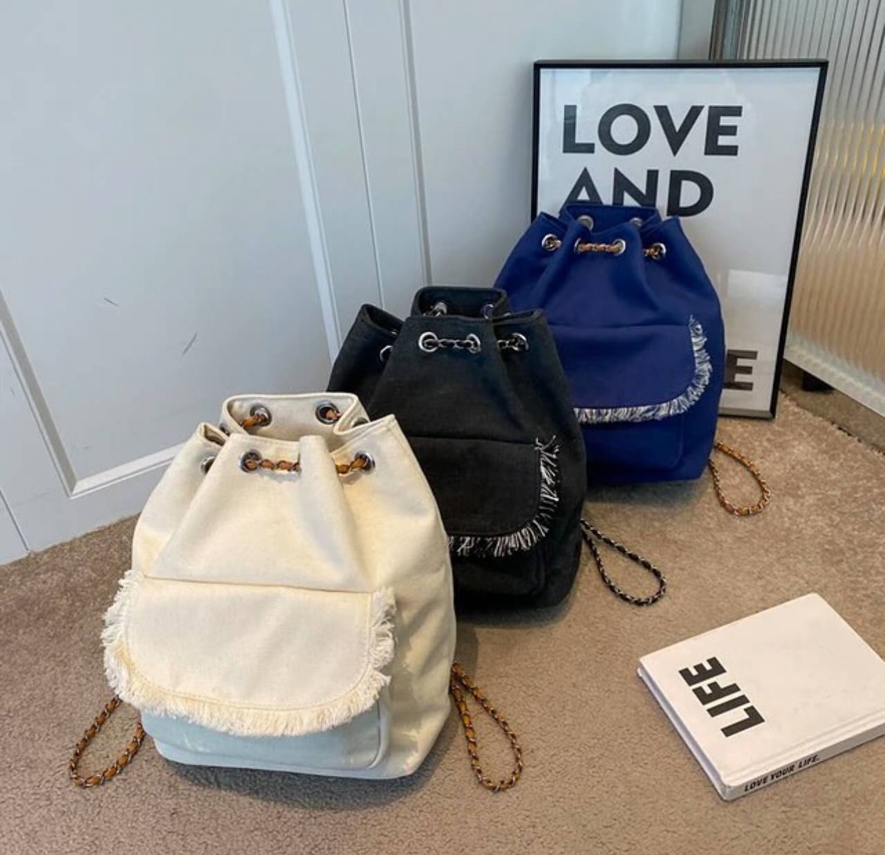 ZYB189 Trendy Canvas Backpack